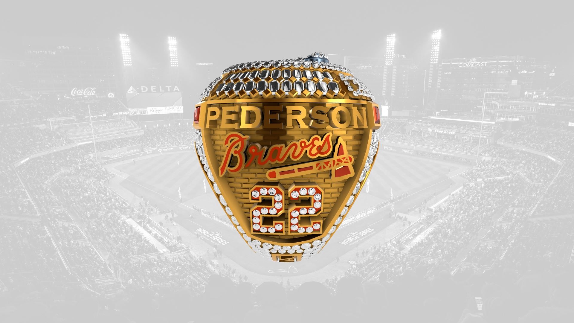 2021 Braves World Series Ring - Joc Pederson